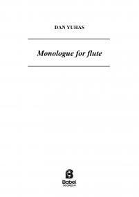 Monologue for flute